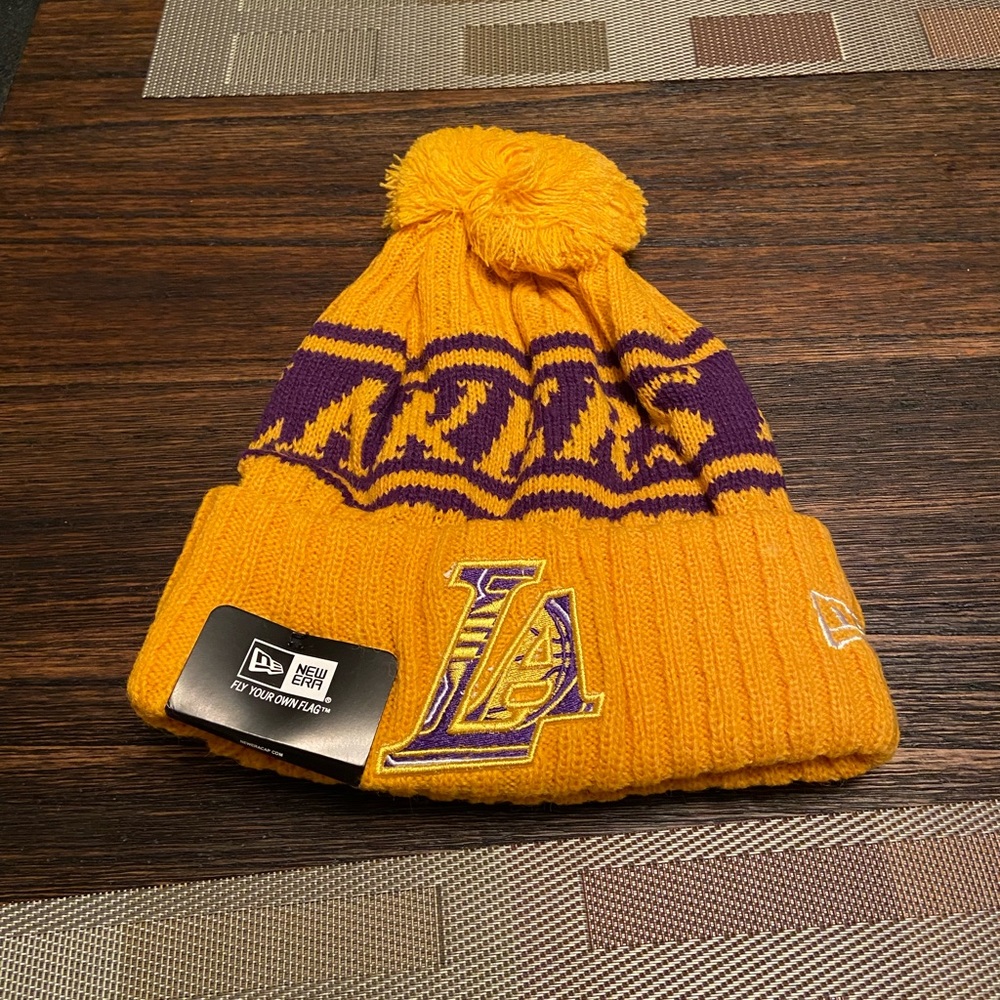 PRICE IS FIRM Brand new Los Angeles Lakers beanie 75th Anniversary